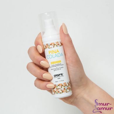 Массажное масло EXSENS Pina Colada 50мл разогревающее, без сахара, без парабенов, съедобное фото и описание
