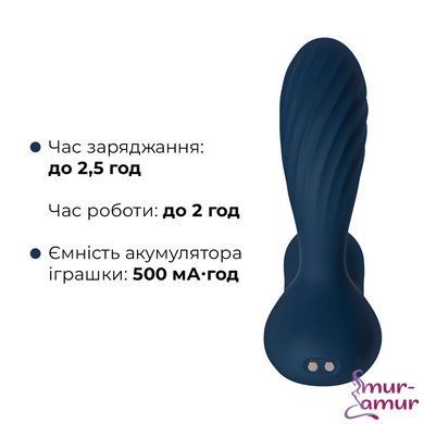 Інтерактивний масажер простати та вібратор точки G Svakom Vick Neo 2, підігрів, поворот стовбура, пульт ДК фото і опис