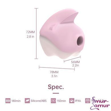 Вакуумный клиторальный смарт-стимулятор Magic Motion Unicorn Pink с вибрацией фото и описание