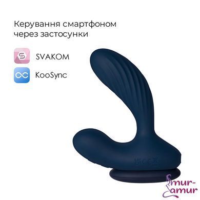 Інтерактивний масажер простати та вібратор точки G Svakom Vick Neo 2, підігрів, поворот стовбура, пульт ДК фото і опис