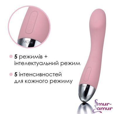 Вибратор для точки G с интеллектуальным режимом Svakom Amy Pale Plink фото и описание