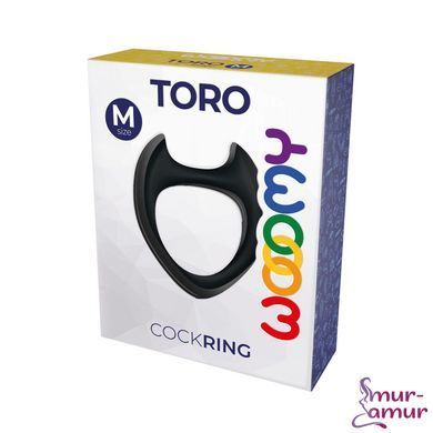 Ерекційне кільце Wooomy Toro M Black фото і опис