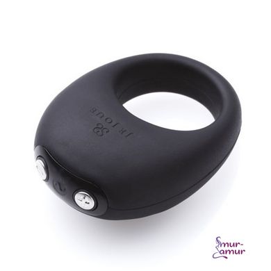 Премиум эрекционное кольцо Je Joue - Mio Black с глубокой вибрацией, эластичное, магнитная зарядка фото и описание