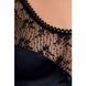 (SALE) Сорочка приталена з чашечками LOTUS CHEMISE black L/XL - Passion Exclusive, трусики фото