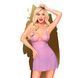 Мини-платье с кружевным лифом и стрингами Penthouse - Bedtime Story Purple M/L фото