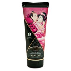 Їстівний масажний крем Shunga Kissable Massage Cream - Raspberry Feeling (200 мл) фото і опис