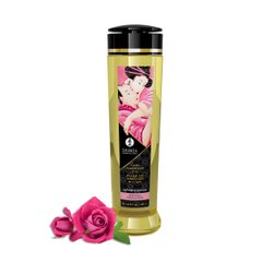 Масажна олія Shunga Aphrodisia – Roses (240 мл) натуральна зволожувальна фото і опис