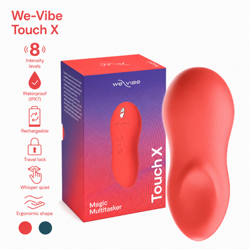 Потужний мінівібромасажер Touch X Crave Coral by We-Vibe, зручно поєднувати з проникним сексом