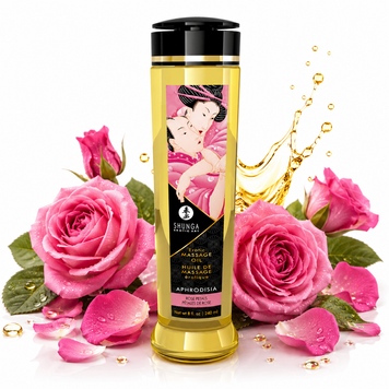 Массажное масло Shunga Aphrodisia - Roses (240 мл) натуральное увлажняющее фото и описание