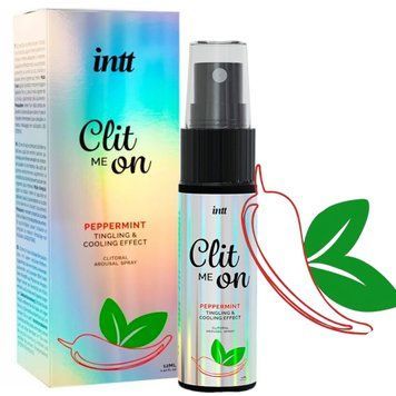 Возбуждающий спрей для клитора Intt Clit Me On Peppermint Cooling Effect 12мл охлаждающий эффект фото и описание