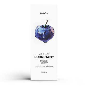 Лубрикант на водній основі Satisfyer Juicy Lubricant Breezy Berry water based 300 мл фото і опис