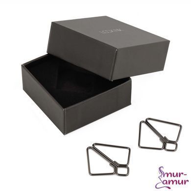 Затискачі для сосків LOCKINK Minimalism Nipple Clamps, сріблясті фото і опис