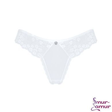Напівпрозорі трусики Obsessive Heavenlly panties XS/S, відкриті сідниці фото і опис