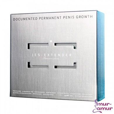Екстендер для збільшення члена Jes-Extender Titanium, ремінцевий, алюмінієвий кейс
