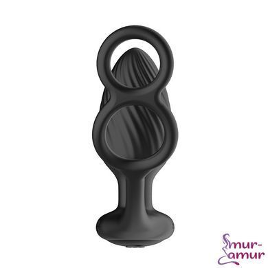 Анальна вібропробка Nexus Tornado Cock and Ball Ring обертання+вібрація, ерекційне кільце, пульт