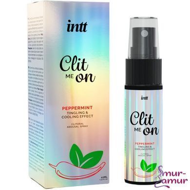 Збуджувальний спрей для клітора Intt Clit Me On Peppermint Cooling Effect 12мл охолоджувальний ефект фото і опис