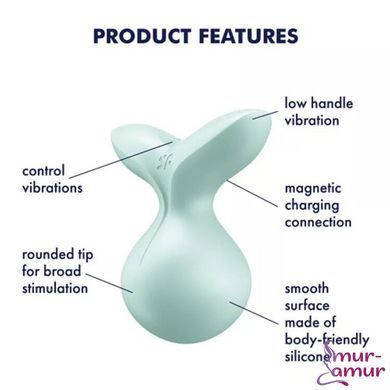 Мінівібромасажер Satisfyer Viva la Vulva 3 Mint