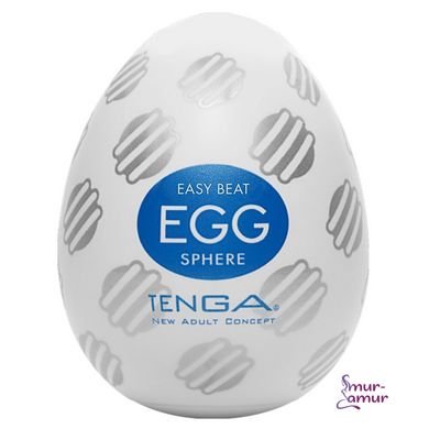 Мастурбатор-яйцо Tenga Egg Sphere с многоуровневым рельефом фото и описание