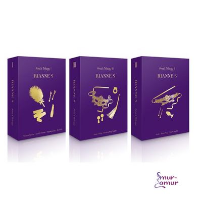 Романтичний подарунковий набір RIANNE S Ana's Trilogy Set II: силіконова анальна пробка 2,7 см, ласо фото і опис