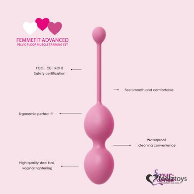 Набор вагинальных шариков для продвинутых FeelzToys - FemmeFit Advanced Pelvic Muscle Training Set фото и описание