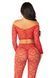 Комплект топ и леггинсы Leg Avenue Off The Shoulder, One Size, Red, длинный рукав фото