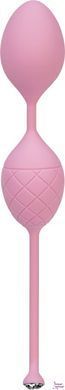 Роскошные вагинальные шарики PILLOW TALK - Frisky Pink с кристаллом, диаметр 3,2см, вес 49-75гр