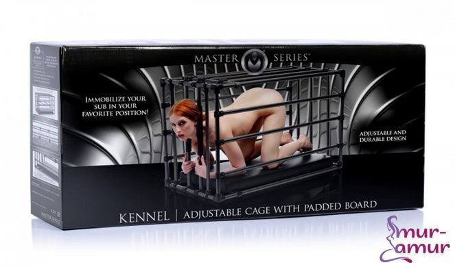 Прочная разборная клетка для наказаний Kennel Adjustable Bondage Cage фото и описание