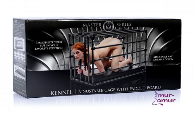 Міцна розбірна клітка для покарань Kennel Adjustable Bondage Cage фото і опис