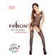 Бодістокінг Passion BS015 black, комбінезон, імітація панчіх і пояса фото