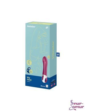 Смарт вібратор точки G Satisfyer Big Heat з функцією підігріву фото і опис