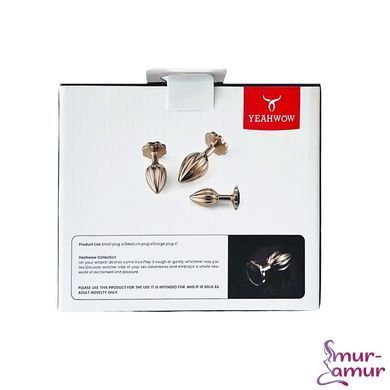 Набір анальних пробок LOCKINK YEAHWOW Nympho Butt Plug Set