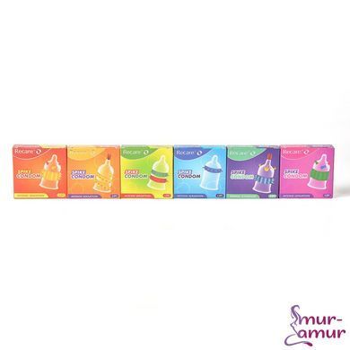Насадка на член Recare Spike Condom Green (презерватив з рядами шипів)