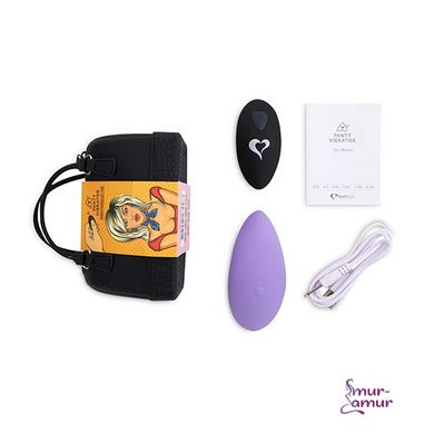 Вібратор в трусики FeelzToys Panty Vibrator Purple з пультом дистанційного керування, 6 режимів робо фото і опис