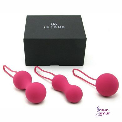 Набор вагинальных шариков Je Joue - Ami Fuchsia, диаметр 3,8-3,3-2,7см, вес 54-71-100гр фото и описание