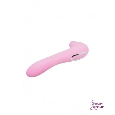 Вакуумный стимулятор с вибрацией Wooomy Smoooch Pink Clitoral Suction & Vibration, 10х2 режимов фото и описание
