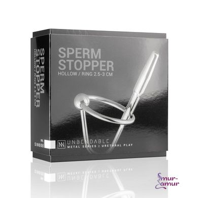 Уретральный стимулятор Sinner Gear Unbendable - Sperm Stopper Hollow Ring, 2 кольца (2,5 см и 3 см) фото и описание