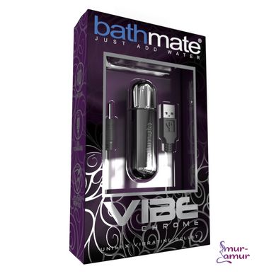 Вибропуля Bathmate Vibe Bullet Chrome, глубокая мощная вибрация фото и описание
