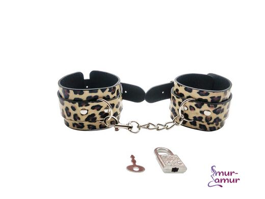 Набор MAI BDSM STARTER KIT Nº 75 Leopard: плеть, кляп, наручники, маска, ошейник , веревка, зажимы фото и описание