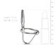 Уретральний стимулятор Sinner Gear Unbendable – Sperm Stopper Hollow Ring, 2 кільця (2,5 см та 3 см) фото