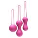 Набор вагинальных шариков Je Joue - Ami Fuchsia, диаметр 3,8-3,3-2,7см, вес 54-71-100гр фото