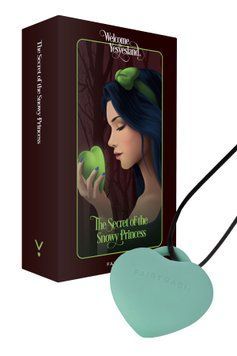Мінівібратор &laquo;Сердечко&raquo; FairyGasm PleasureStone green, 9 режимів, на шнурку