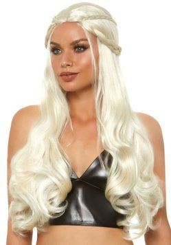 Перука Дейєнеріс Таргарієн Leg Avenue Braided long wavy wig Blond, платинова, довжина 81 см фото і опис