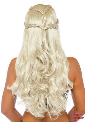 Перука Дейєнеріс Таргарієн Leg Avenue Braided long wavy wig Blond, платинова, довжина 81 см фото і опис