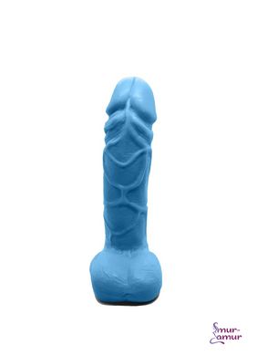 Крафтовое мыло-член с присоской Чистый Кайф Blue size M натуральное