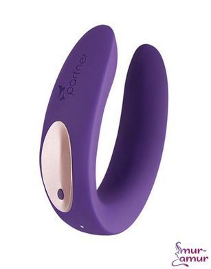 Вибратор для пар Satisfyer Double Plus Remote с пультом ДУ и двумя моторчиками фото и описание