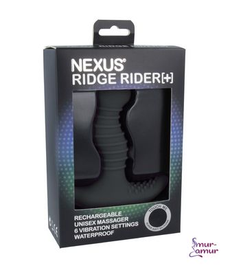 Массажер простаты с вибрацией Nexus Ridge Rider Plus Black + смазка 250 мл в подарок фото и описание