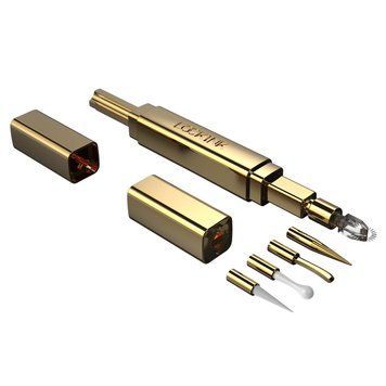 Тиклер со сменными насадками LOCKINK 5-head Flirting Tickler, золотистый корпус, 5 наконечников фото и описание