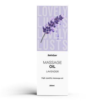 Масажна олія Satisfyer Massage Oil Lavender 250 мл фото і опис