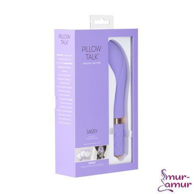 Розкішний вібратор Pillow Talk Sassy Purple Special Edition, Сваровскі, пов&rsquo;язка на очі+гра фото і опис
