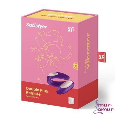 Вибратор для пар Satisfyer Double Plus Remote с пультом ДУ и двумя моторчиками фото и описание